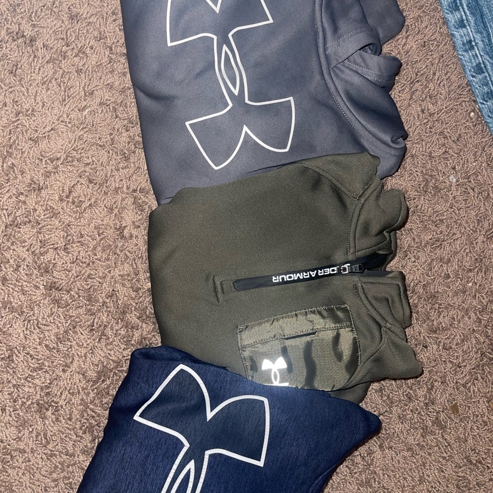 Under Armour Kids' Bottoms - Gray, Green, and Blue